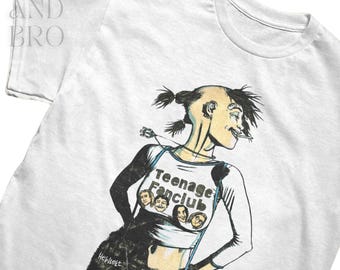 TEENAGE FANCLUB Tシャツ Sサイズ TANKGIRL 'TEENAGE FANCLUB' T-shirt - (choose Your T-shirt Style