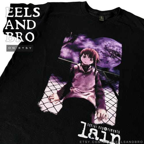 LAIN / Serial Experiments Lain BLACK T-shirt - Etsy