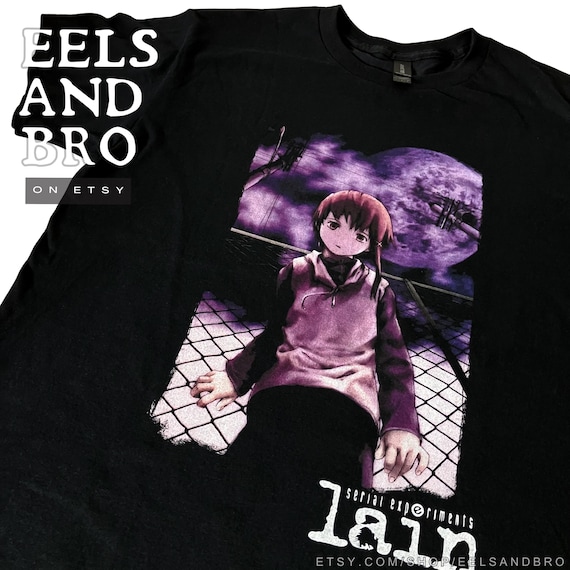 LAIN / Serial Experiments Lain ブラック Tシャツ - Etsy 日本
