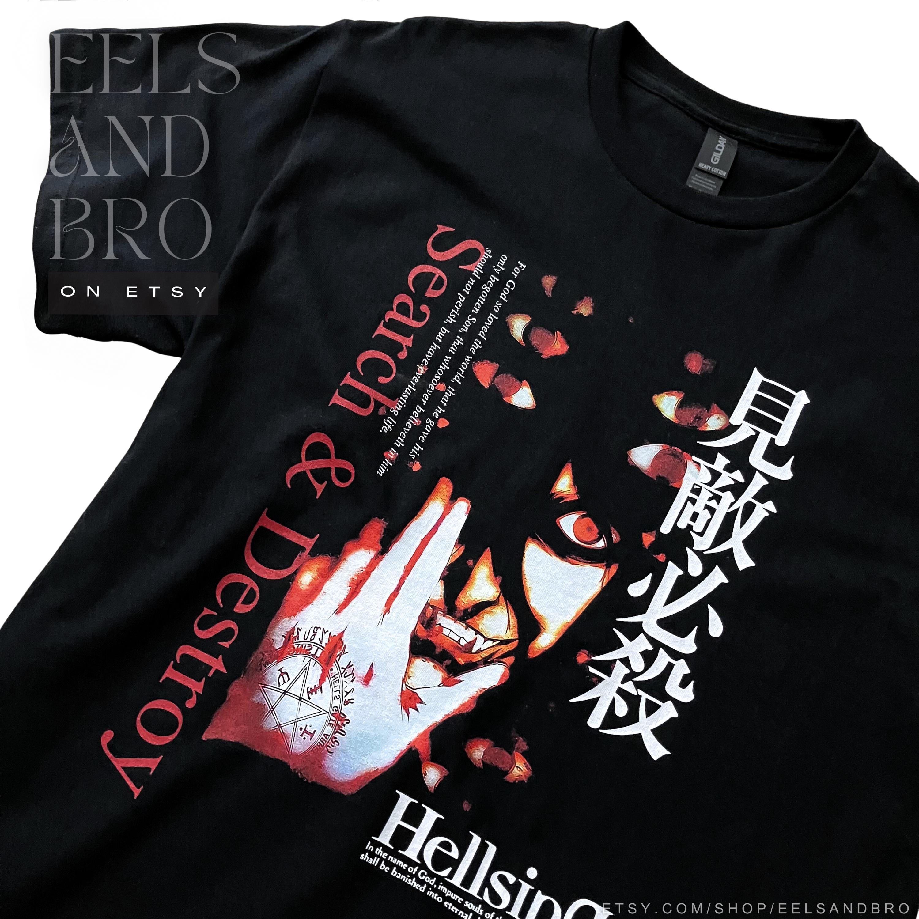 【未開封】平野耕太　ヘルシング　リップヴァーンウィンクル　Tシャツ　Lサイズ　黒 未開封】平野耕太 ヘルシング リップヴァーンウィンクル Tシャツ