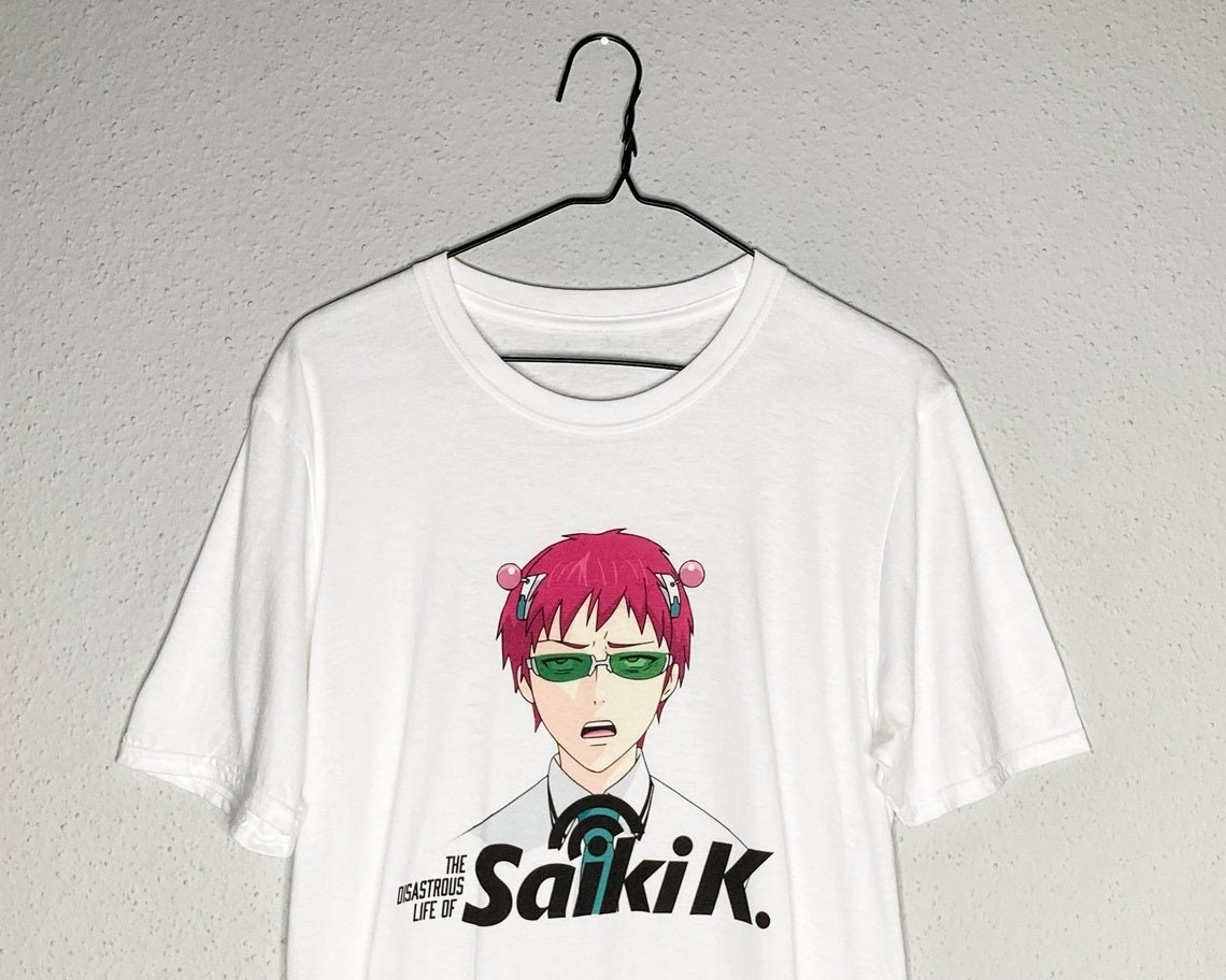 SAIKI K「イライラ顔」斉木楠雄のΨ難Tシャツ - Etsy 日本