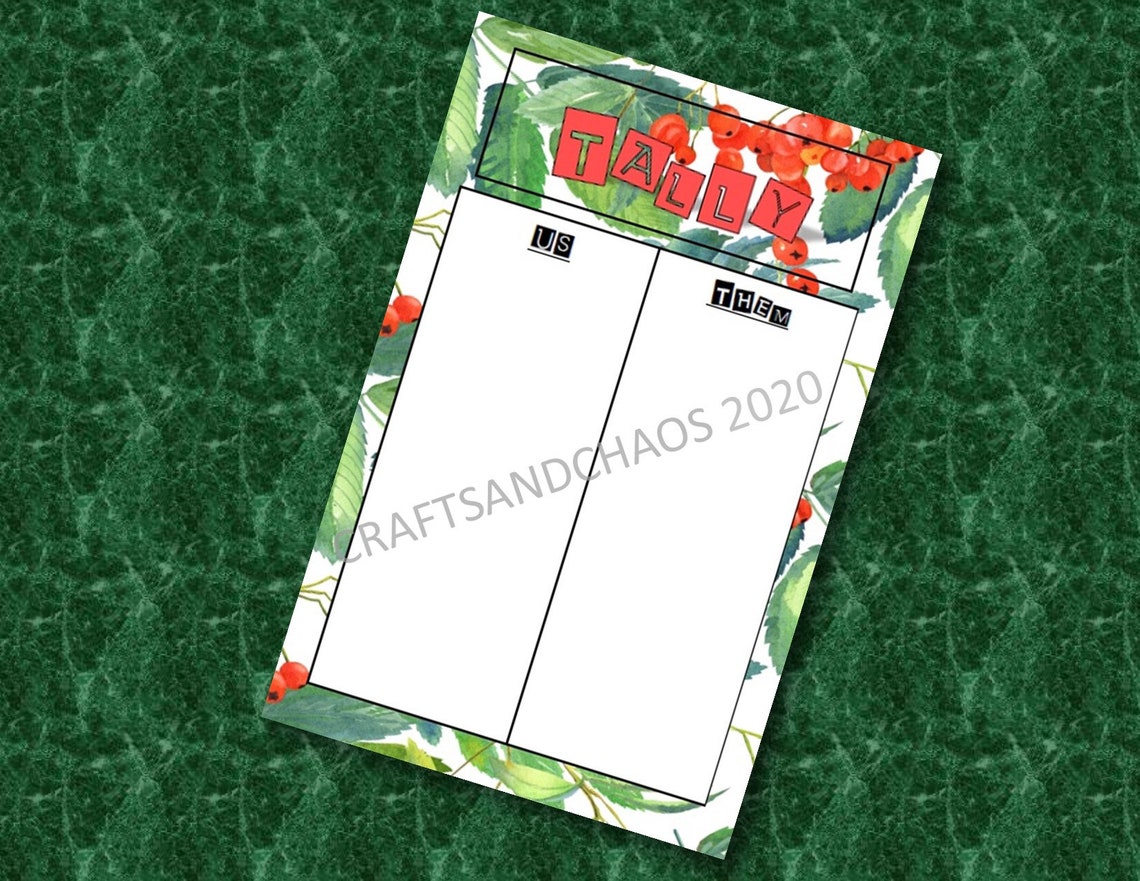 Printable Bunco Set, Holiday Bunco, Berry Bunco, Instant Download Bunco ...