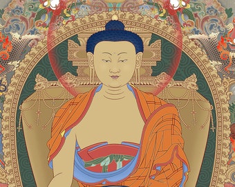 Shakyamuni Buddha thangka 释迦牟尼佛唐卡