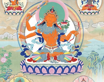 Manjushri Namasangiti thangka