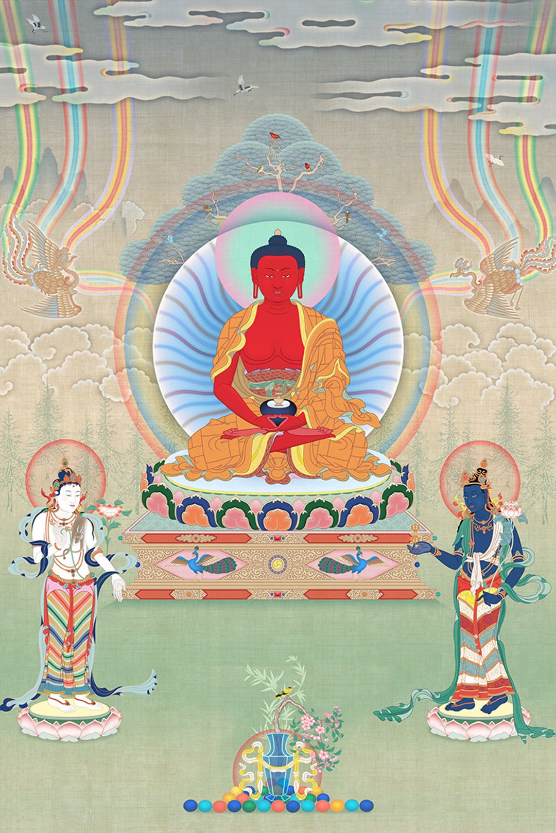 Amitabha Buddha - Etsy | Poster