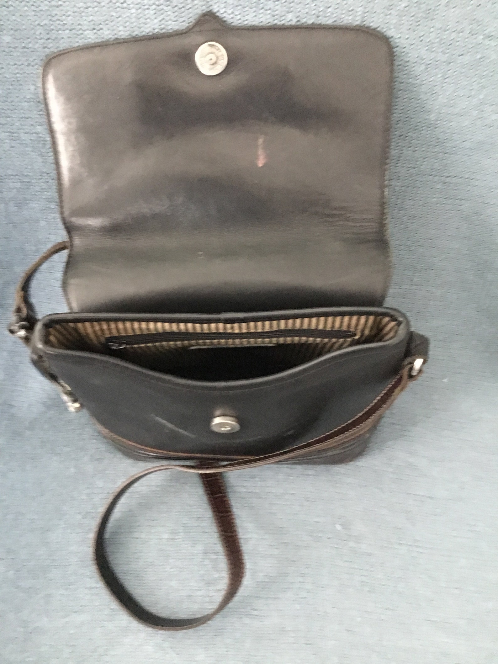 Brighton black leather shoulder bag | Etsy