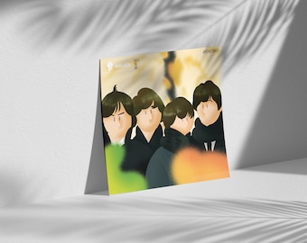 Cartel de Beatles IMPRESIONADO / Beatles en venta / Wall Art / Rock Band Legend / Home Decor / 60's / Wall Art / CD Size / LP Size
