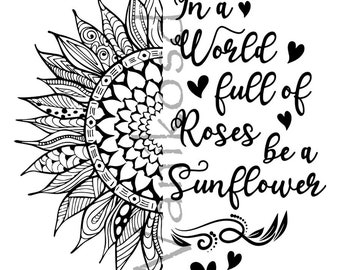 Download Sunflower Quote Svg Etsy