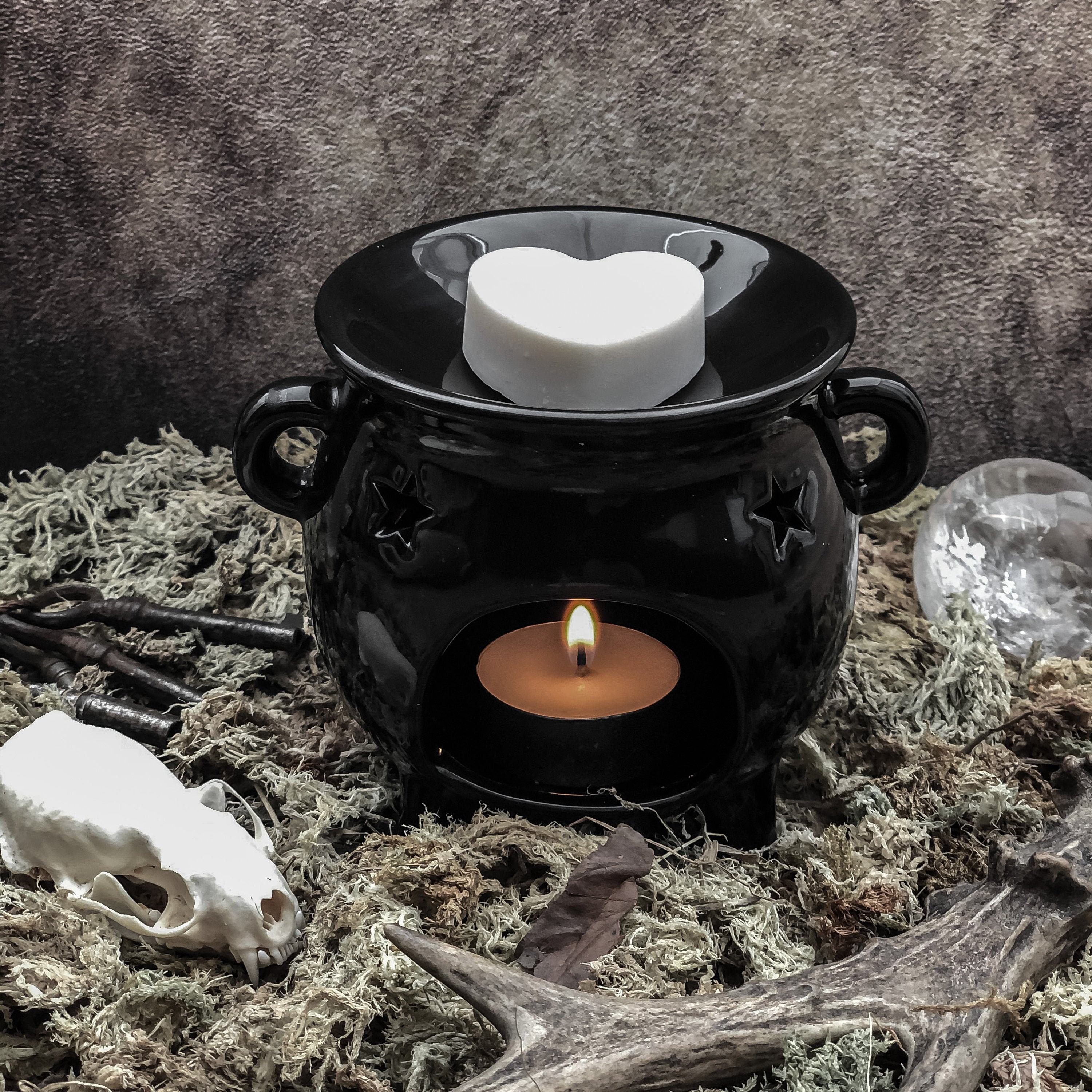 FREE Wax Melt! - Cauldron Wax Burner, Cauldron Oil Burner, Cauldron B…