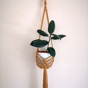 MODERN Macrame PLANT HANGER, Plant Hangers for Wall, Hanging Plant Hangers, Decorative Plant Hangers, Balcony Decor, Campervan Decoration