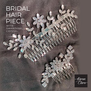 Bridal SWAROVSKI CRYSTAL Hair  hair comb  Bridal hair vine Wedding Hair Accessory Bridal headpiece / Design 89