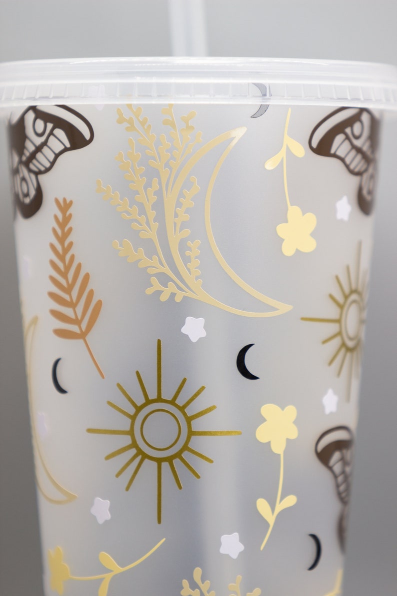Moth Custom Moth 24oz Cold Cup Moths Cup Moon Cup Etsy