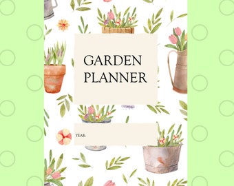 Garden Planner / vegetable garden journal / flower garden / kitchen garden log book / printable record book / digital download