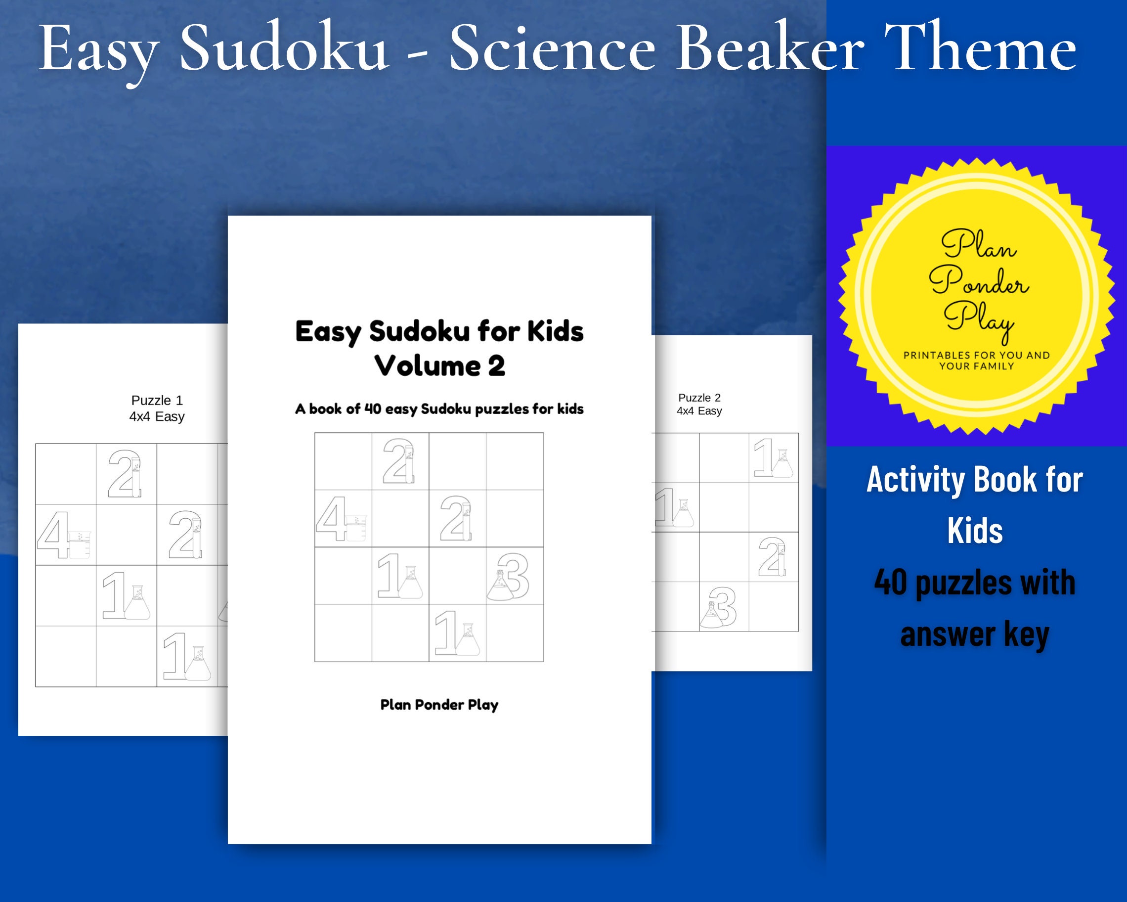 1000 Sudoku Puzzles for Kids With Answers Kids Sudoku 4x4 