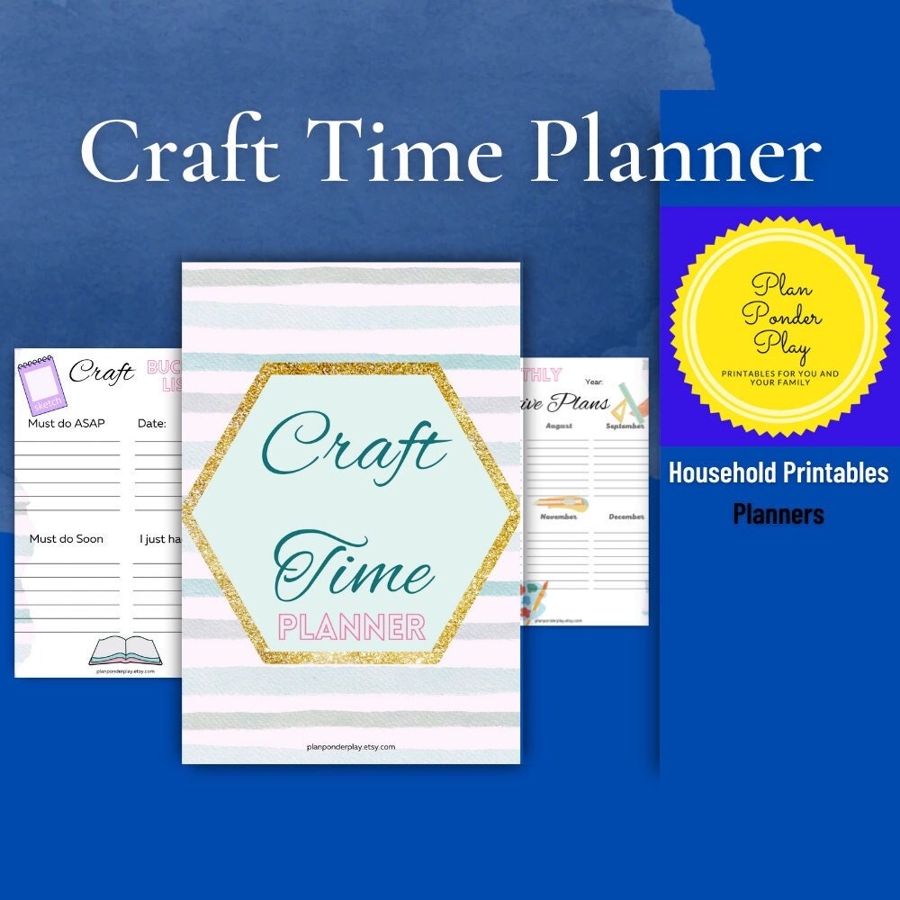 Craft Time Planner keep track of craft projects and supplies