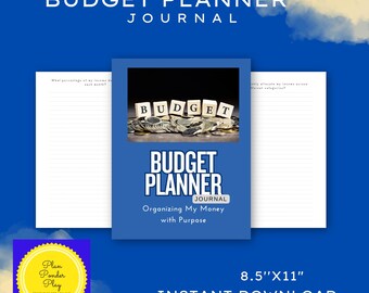Budget Planner Journal, Money Management, Savings Tracker (PDF Download)