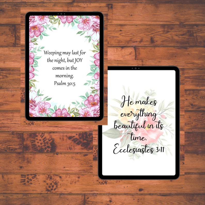 Scripture Wall Art Bundle 1 / Colossians / Ephesians / Ecclesiastes / Psalm / James / Nehemiah / Philippians / Romans / printable image 2