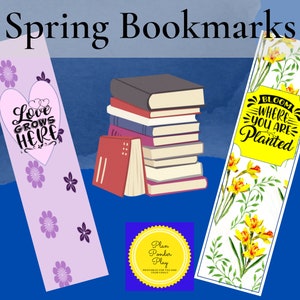 Spring Bookmarks digital download image 3