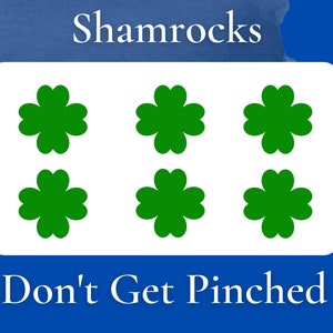 Shamrocks to print and cut out for St. Patrick's Day decorations image 2