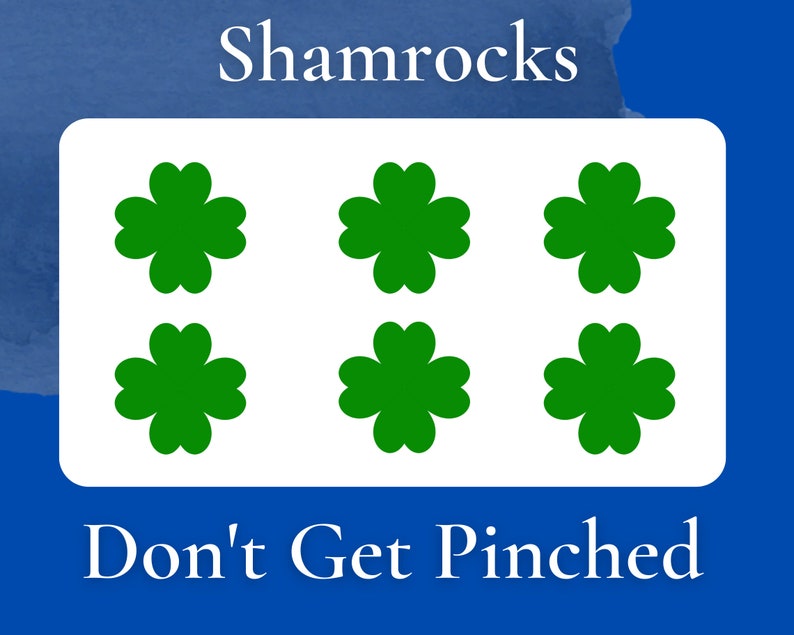 Shamrocks to print and cut out for St. Patrick's Day decorations image 2