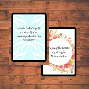 Scripture Wall Art Bundle 1 / Colossians / Ephesians / Ecclesiastes / Psalm / James / Nehemiah / Philippians / Romans / printable image 4