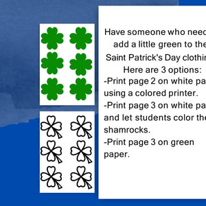 Shamrocks to print and cut out for St. Patrick's Day decorations image 4