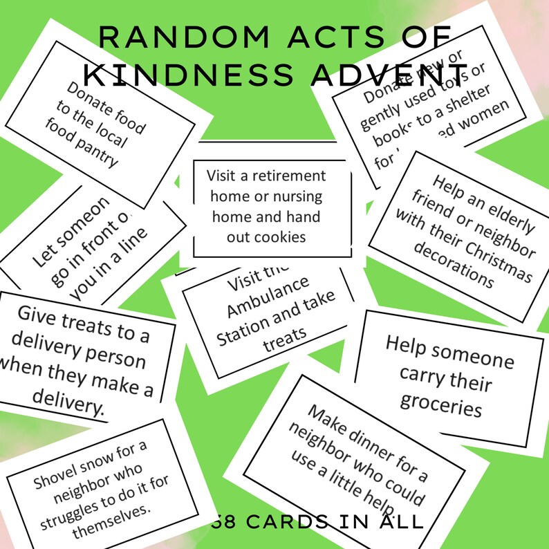 Random Acts Of Kindness Advent Calendar 2025 