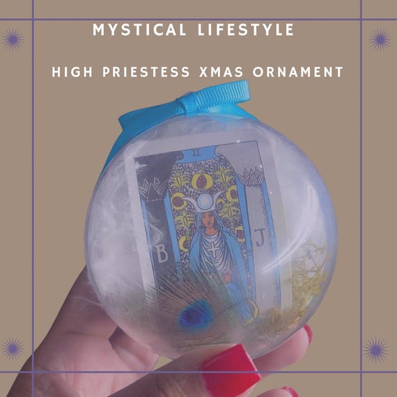 MYSTICAL LIFESTYLE- High Priestess Xmas Ornament