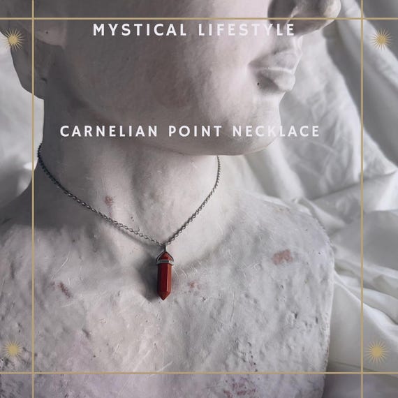 Mystical Lifestyle- Carnelian Point Necklace