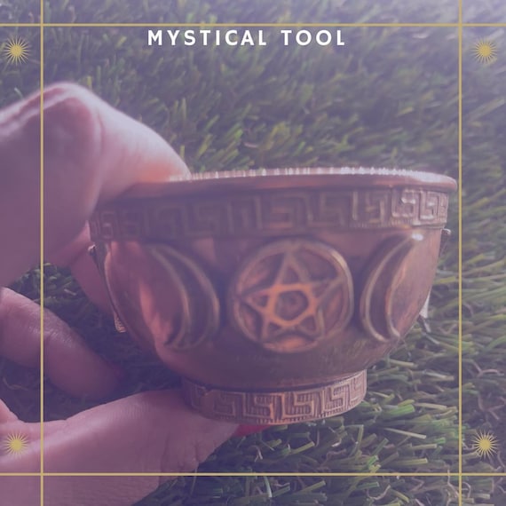 MYSTICAL TOOL: Triple Moon - Cooper Offering Bowl