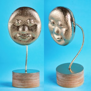 ceramic sculpture,little mask good evening,statuette,art collecting,minimalism,wall decor,ceramic mask,wall mask
