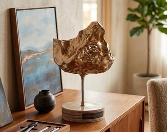 Tabletop abstract  ceramic sculpture "Profundo"