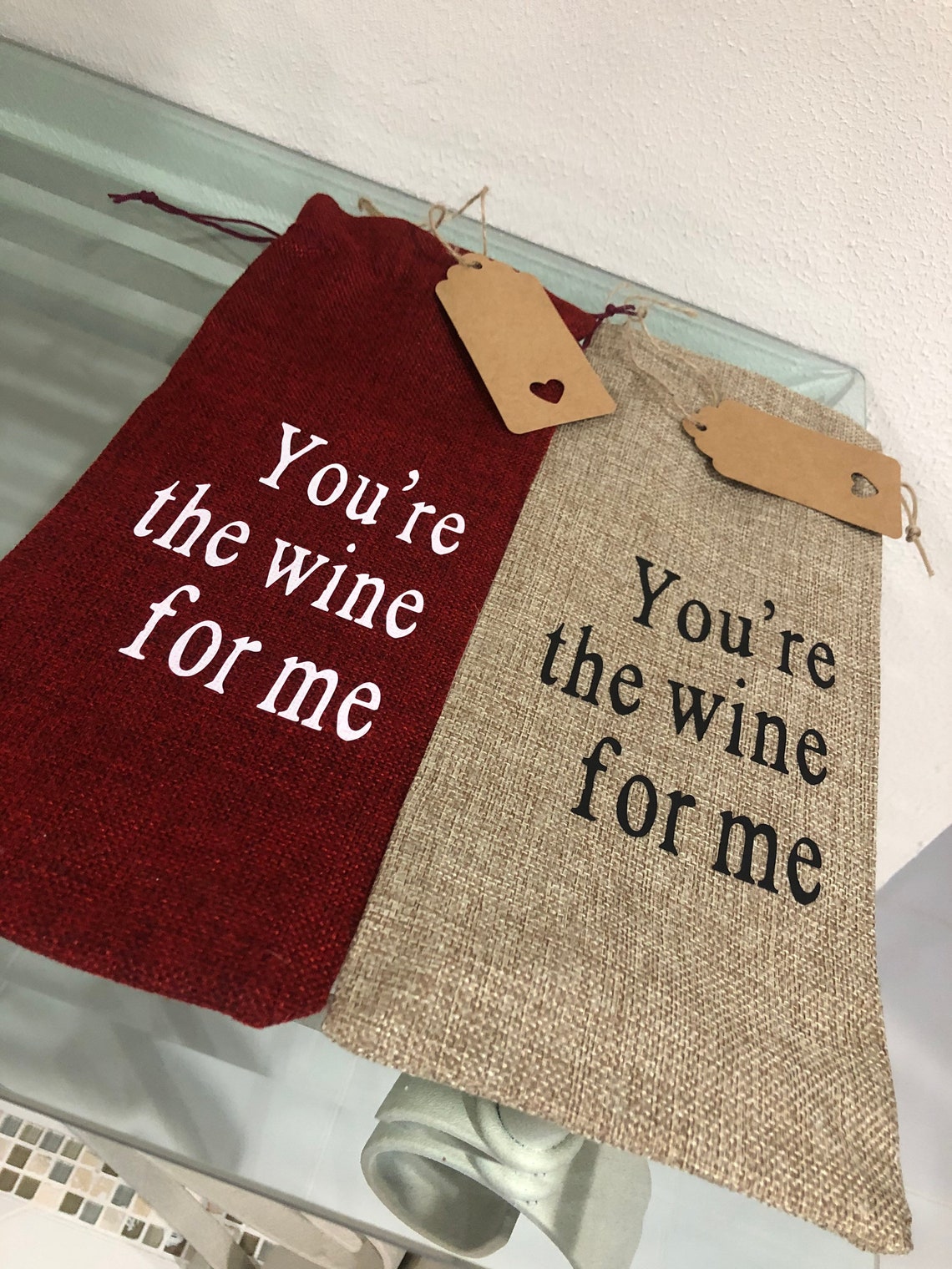 Couples Wine Bag Gift for Him Gift for Her Anniversary Etsy