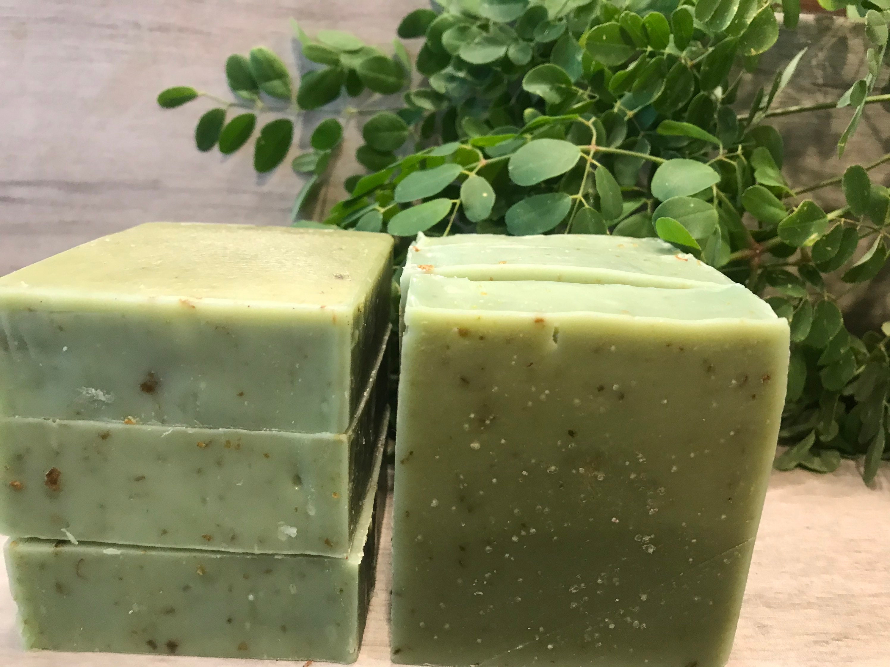 Organic Moringa Oleifera vegan Soap bar. Homemade artisan soap Etsy