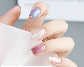 Blue Glitter Nails Etsy Blue Glitter Nails Etsy