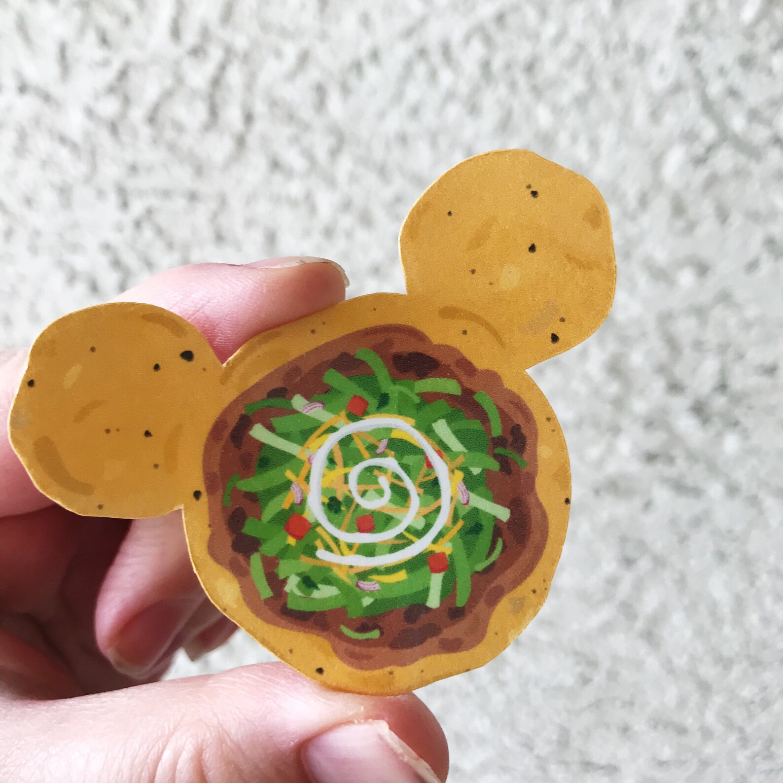 Disney food collection open taco Mickey Mouse ears water Etsy