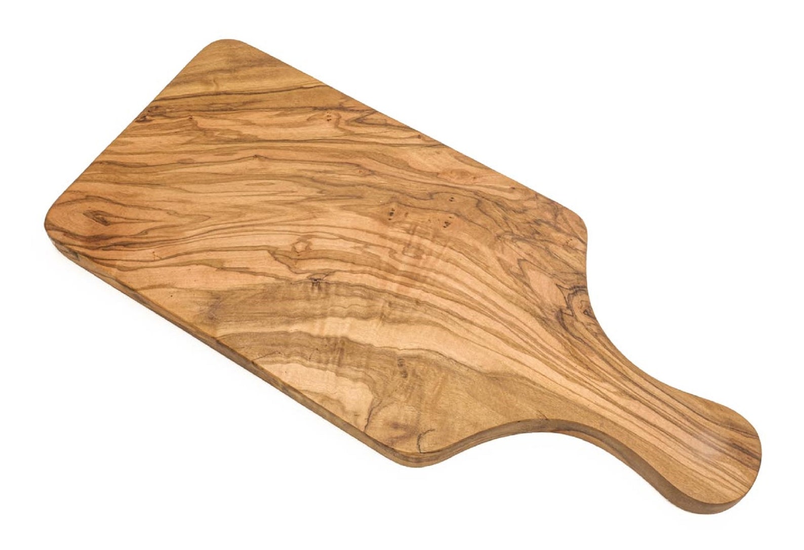 Olive wood cutting board with handle Etsy