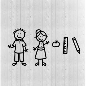 Teacher SVG, Apple SVG, Ruler Svg, School SVG, Kindergarten Svg, Cricut Cut File, School Teacher Svg, Vector File,Teacher Clipart,Pencil Svg