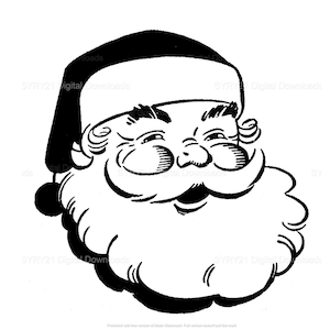 Santa Claus Svg, Santa Svg, Santa Claus Face Svg, Santa Png,Santa Clipart ,Christmas Svg,Christmas Png,Cricut cut file,Vector, Santa Hat Svg