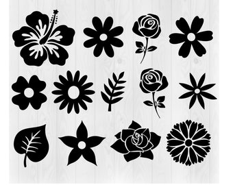 Flower Bundle SVG, Flower Svg, Flowers Svg, Flower Png, Flowers Png, Flowers Bundle Svg, Cricut cut file, vector, Plants Svg, Roses Svg, Dxf