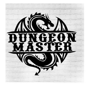 Dungeon Master SVG, Dungeons and Dragons SVG, Dragon Svg, Dxf, Eps, Dungeon Master Shirt, Gaming Svg, Gamer Svg, Gamer Girl Wall Art,Clipart