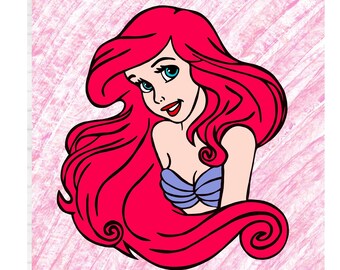 Little Mermaid SVG, Ariel Svg, Ariel Png, Little Mermaid Png, Ariel Mermaid Svg, Dxf, Eps, Ariel Tumbler Svg, Ariel Clipart, Ariel Shirt Svg