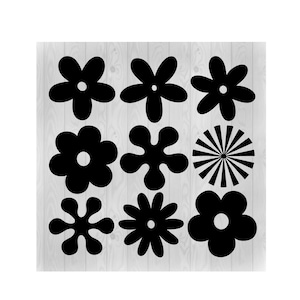 Flower Bundle SVG, Flower Svg, Flower Cut File, Cricut Cut File, Dxf, Eps, Flower Silhouette, Tumbler Svg, Flowers Png,Nature Svg, Daisy Svg