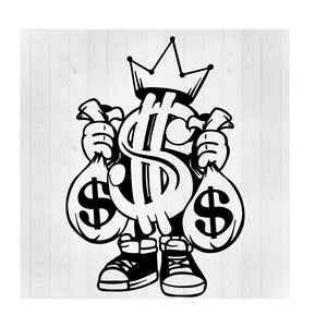 Dollar Sign SVG, Money Bags Svg, Money Svg, Money Png, Dollar Sign Png, Dollar Clipart, Money Bags Clipart, File vettoriale, Cricut Cut Files