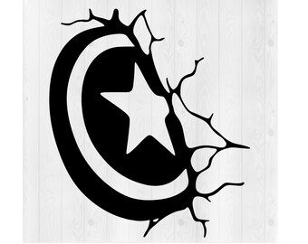 Captain America Shield SVG, Captain America Svg, Superhero SVG, Superhero Movie Svg, T-shirt Superhero, Cricut Cut file, Vector File, Hero Svg
