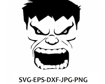 Hulk Face SVG, Angry Hulk SVG, Hulk SVG, Hulk Png, Superhero Svg, Vector, Cricut Cut File, Hulk Smash Svg, Hulk Movie Svg, Hulk Clipart, Dxf