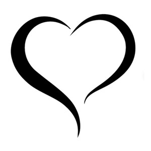 Heart SVG, Heart PNG, Open Heart SVG, Heart Instant Download, Heart Digital Download, Heart Decal Svg, Heart Cricut Svg, Heart Digital File