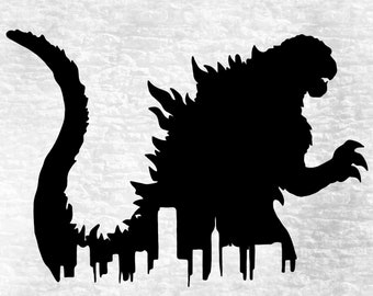 Godzilla SVG, Godzilla Figure Svg, Movie Svg, Landscape Svg, Dinosaur Svg, Godzilla Png, Dxf, Eps,Godzilla Shirt Svg,Godzilla Silhouette Svg