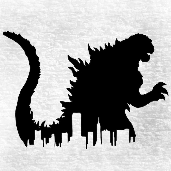 Godzilla SVG, Godzilla Figure Svg, Movie Svg, Landscape Svg, Dinosaur Svg, Godzilla Png, Dxf, Eps,Godzilla Shirt Svg,Godzilla Silhouette Svg