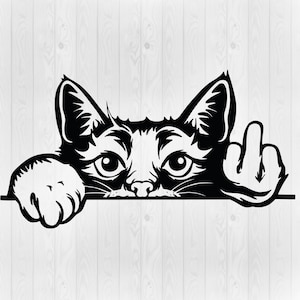 Chat SVG, chat majeur Svg, chat Png, Svg drôle, fichiers de coupe Cricut, fichier vectoriel, drôle Tshirt Svg, Animal Svg, Tshirt Svg, chat chemise, Dxf